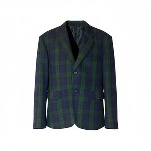 Lane Bryant Green and Blue Plaid Blazer